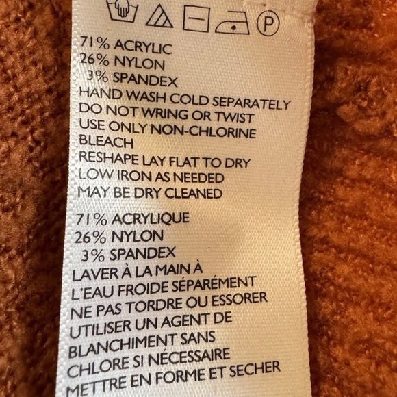 Urban Outfitters V Neck Orange Brown Sweater Women Ladies XS Mint - Picture 5 of 5